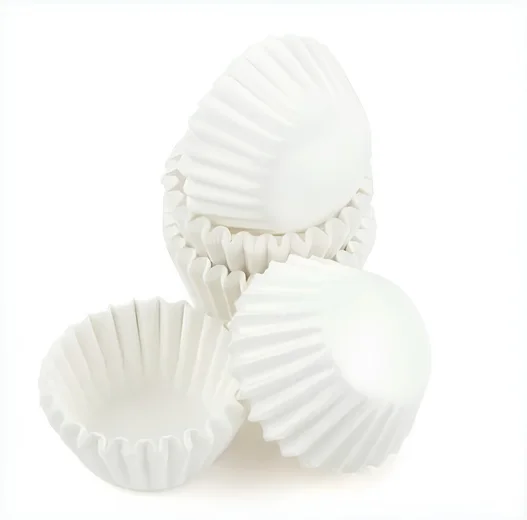 Mini Chocolate Paper Cups (White)